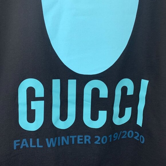NWT Gucci Manifesto Mask Print Oversized Cotton T-Shirt In Black Size L - Picture 12 of 16